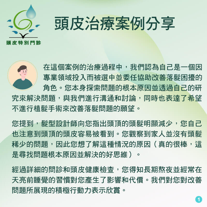 落髮治療 心路旅程