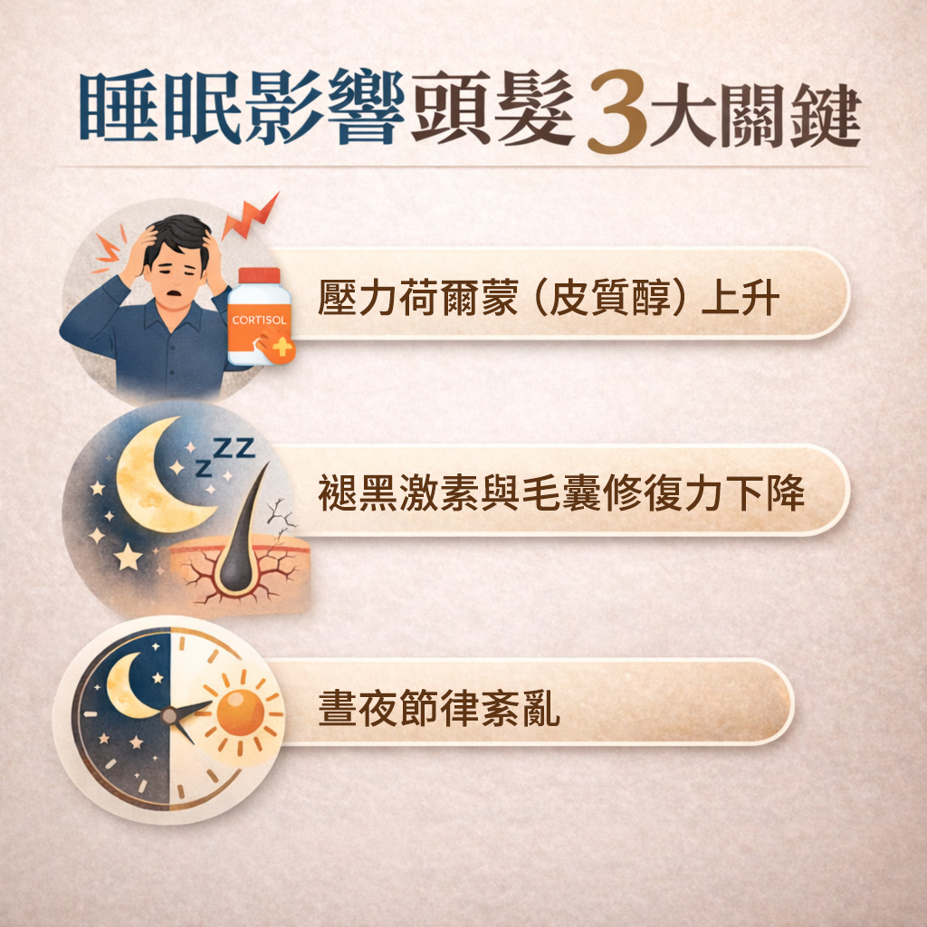 睡眠影響頭髮的3大關鍵