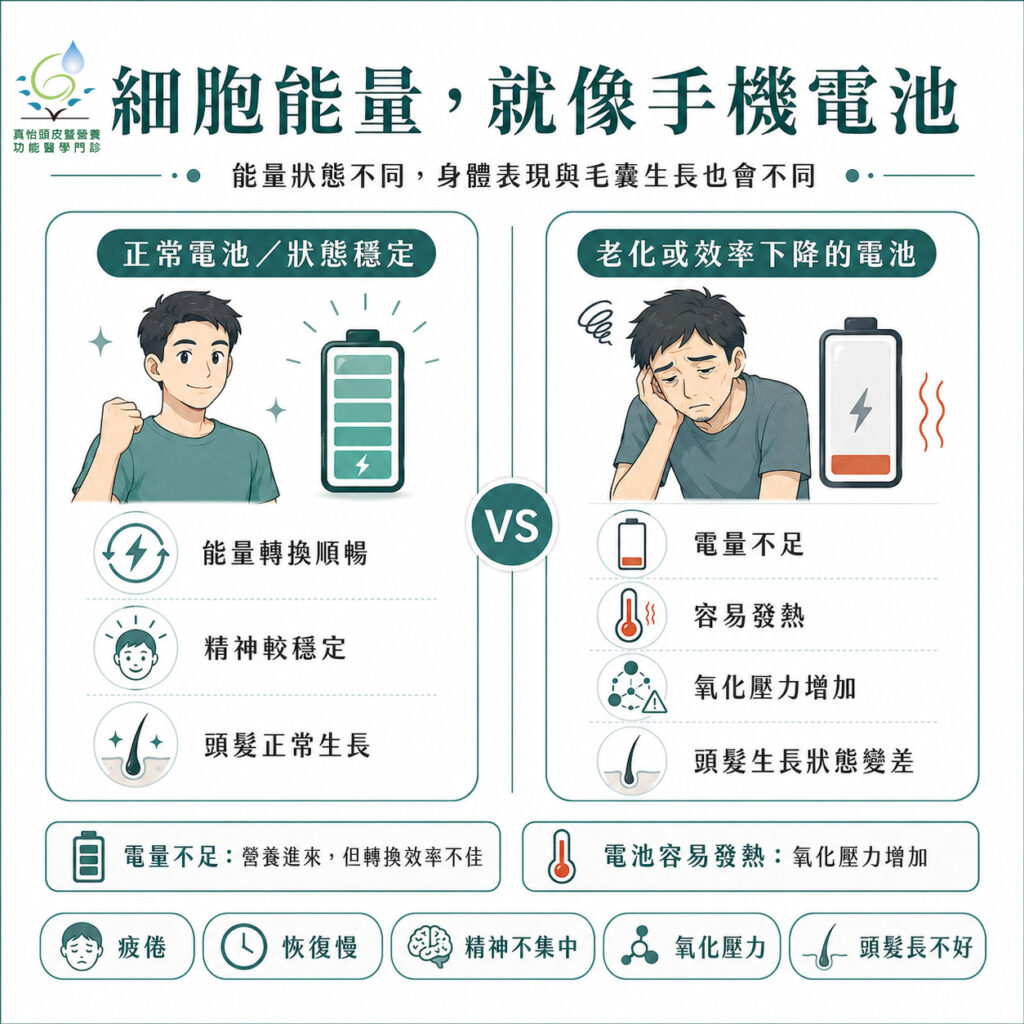 細胞能量，就像手機電池