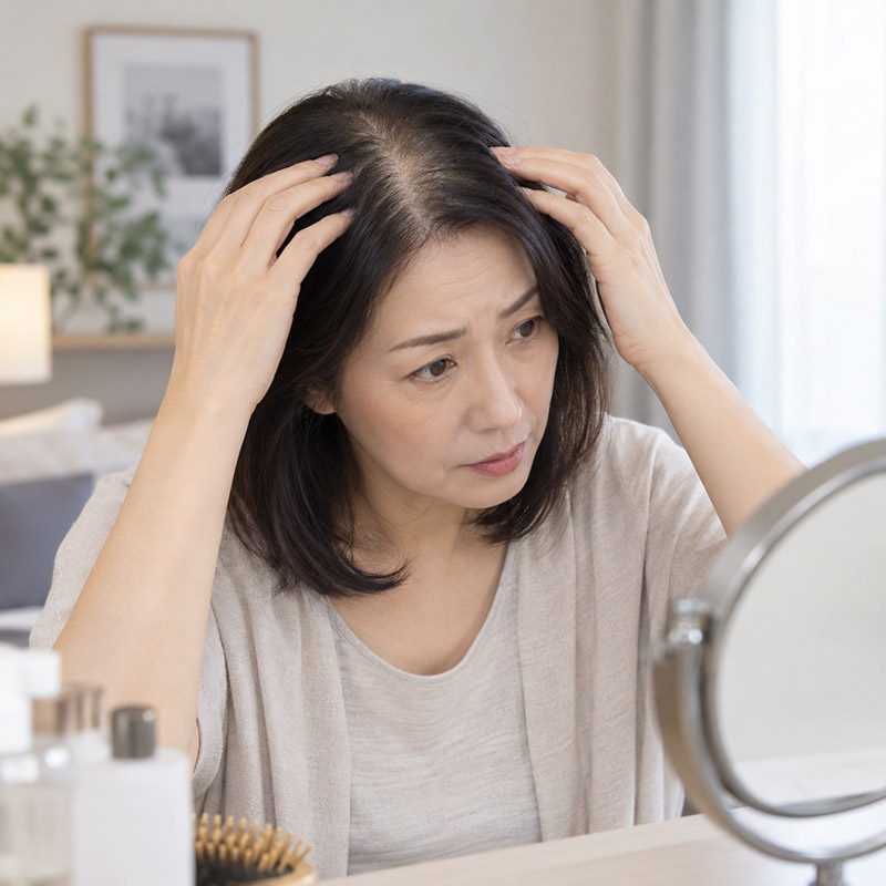 落髮類型_更年期或初老型落髮