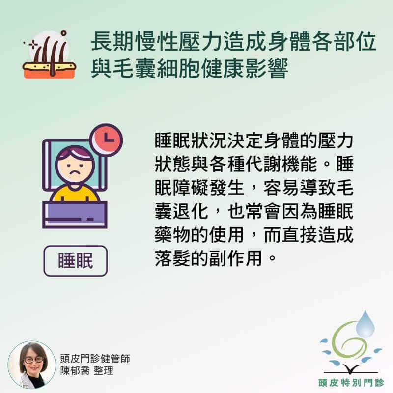 失眠為何會導致落髮